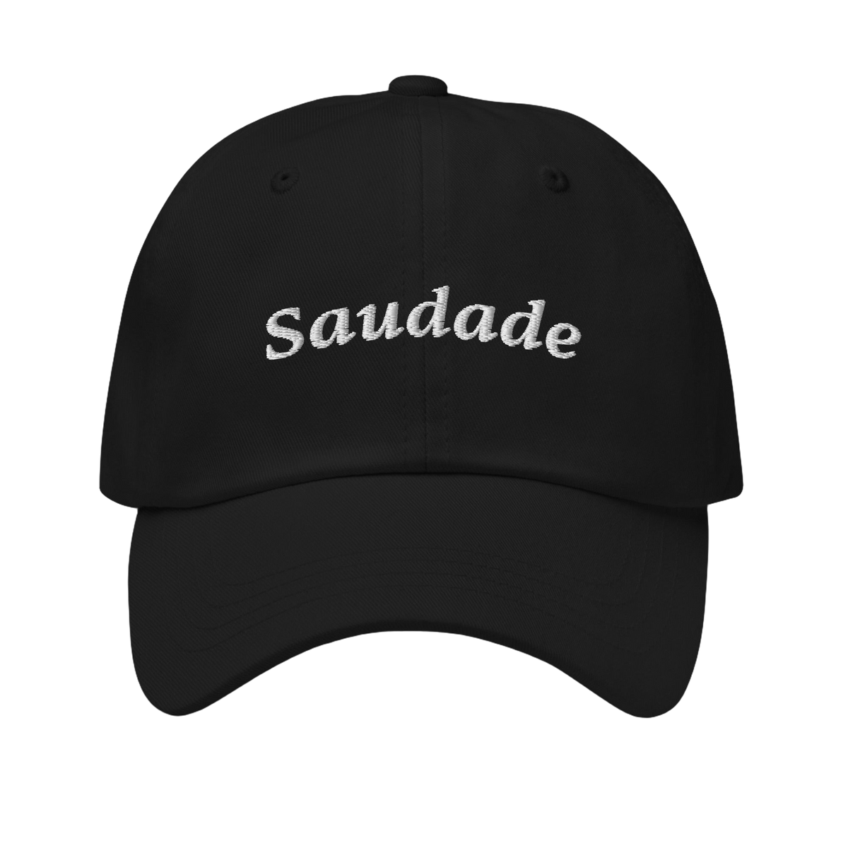 Saudade — Brazilian Embroidery Hat in Black
