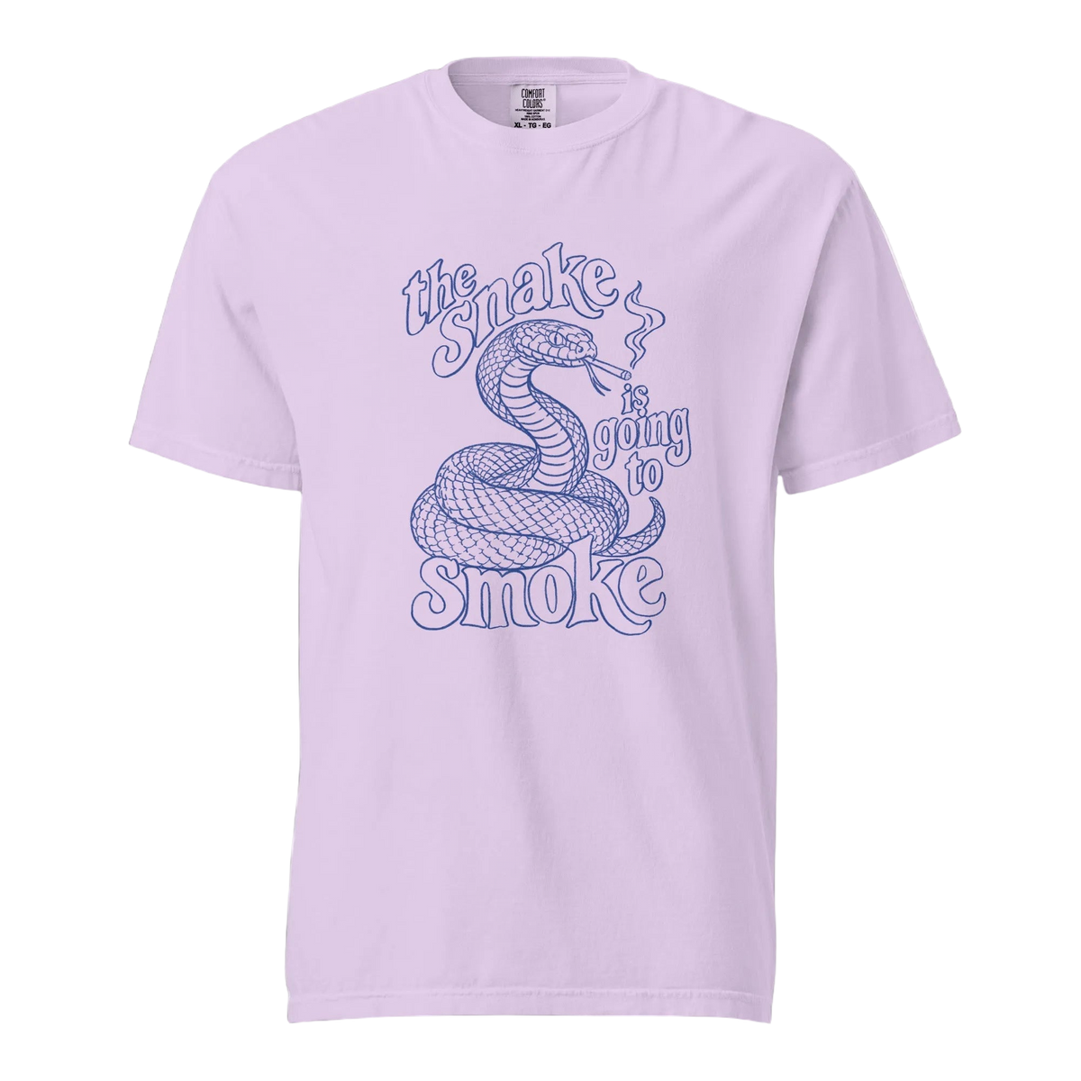 The Snake Is Going to Smoke — Unisex t-shirt in Orchid