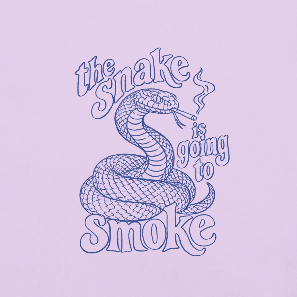 The Snake Is Going to Smoke — Brazilian Unisex T-Shirt